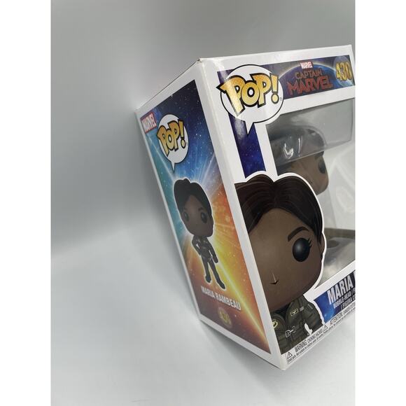 VAULTED Funko POP! MARVEL Captain Marvel #430 MARIA RAMBEAU New In Box - Picture 3 of 6